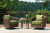 Ashley Horizon Hall Brown Green 2 Lounge Chairs with End Table