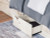 Benchcraft Lawroy Light Natural Queen Panel Bed with Mirrored Dresser, Chest and 2 Nightstands
