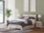 Benchcraft Lawroy Light Natural Queen Panel Bed with Mirrored Dresser, Chest and 2 Nightstands