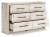 Ashley Lawroy Light Natural Twin Panel Bed with Dresser