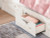 Ashley Lawroy Light Natural Twin Panel Bed with Dresser