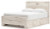 Ashley Lawroy Light Natural Queen Panel Bed with Dresser