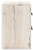 Ashley Lawroy Light Natural Twin Panel Bed with Mirrored Dresser, Chest and 2 Nightstands