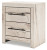 Ashley Lawroy Light Natural Twin Panel Bed with Mirrored Dresser, Chest and 2 Nightstands