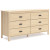 Ashley Cabinella Tan Queen Panel Headboard with Dresser and Nightstand