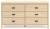 Ashley Cabinella Tan Full Platform Panel Bed with Dresser and Nightstand