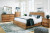 Ashley Dressonni Brown King Panel Bed with 2 Nightstands