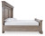 Ashley Blairhurst Light Grayish Brown King Panel Bed with Mirrored Dresser, Chest and Nightstand