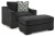 Benchcraft Wryenlynn Onyx Chair and Ottoman