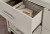 Ashley Zyniden Silver King Upholstered Panel Bed with Mirrored Dresser and 2 Nightstands