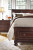 Ashley Porter Rustic Brown Queen Sleigh Storage Bed