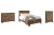 Ashley Trinell Brown Queen Panel Bed with Dresser and Chest