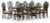 Ashley Maylee Dark Brown Dining Table and 10 Chairs Ashley Maylee Dark Brown Dining Table and 10 Chairs