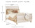 Ashley Willowton Whitewash Queen Sleigh Bed with Dresser