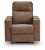 Ashley Flinlock Caramel Power Glider Recliner with Audio System