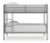 Ashley Hilletran Gray Twin over Twin Bunk Bed with Ladder Ashley Hilletran Gray Twin over Twin Bunk Bed with Ladder