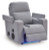 Ashley Landdin Pewter Power Glider Recliner with Audio System