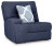 Ashley Acklen Place Pewter 3-Piece Power Reclining Sectional
