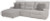 Ashley Acklen Place Pewter 3-Piece Power Reclining Sectional 93605/46/62/79