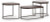 Ashley Vanmore Dark Brown Table (Set of 3)