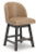 Ashley Neymorton Dark Grayish Brown Counter Height Barstool (Set of 2)