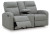 Ashley Moreau Place Sterling Reclining Loveseat with Console