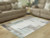 Ashley Larkport Cream Brown Gray Washable 5' x 7' Area Rug