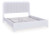 Ashley Frostlyn White King Upholstered Panel Bed