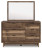 Ashley Zadilyn Brown Dresser and Mirror B3367/221/36