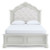 Benchcraft Montelaine Antique White Queen Upholstered Panel Bed
