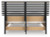 Ashley Danziar Black Full Slat Panel Bed
