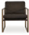 Ashley Bradett Dark Brown Gold Finish Accent Chair