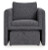 Ashley Vreni Charcoal Black Accent Chair (Set of 2)