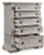 Ashley Andonhall Antique White Chest of Drawers