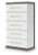 Ashley Mazilar Brown White Chest of Drawers