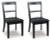 Ashley Chadworth Black Dining Chair (Set of 2)