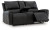 Ashley Danemere Black Reclining Loveseat with Console