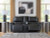 Ashley Danemere Black Reclining Loveseat with Console