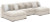 Ashley Snodoodle Arctic 4-Piece Sectional with Chaise