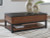 Ashley Kallari Warm Brown Black Lift-Top Coffee Table