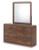 Ashley Hollinaze Walnut Brown Dresser and Mirror