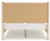 Ashley Cadmori Brown Queen Upholstered Panel Bed with Mirrored Dresser