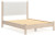 Ashley Cadmori Brown Queen Upholstered Panel Bed with Dresser