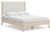 Ashley Cadmori Brown Queen Upholstered Panel Bed with Dresser