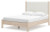 Ashley Cadmori Brown Queen Upholstered Panel Bed with Dresser