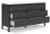 Ashley Cadmori Brown Queen Upholstered Panel Bed with Dresser
