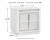 Ashley Chalanna White King Upholstered Storage Bed with Mirrored Dresser, Chest and 2 Nightstands
