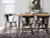Ashley Gretlynn Black Natural Dining Table and 6 Chairs
