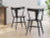 Ashley Gretlynn Black Natural Dining Table and 4 Chairs
