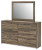 Ashley Baystorm Brown Dresser and Mirror